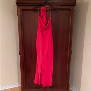 Cushnie Red Backless Halter Gown size 10
